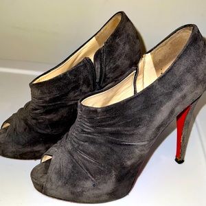 Authentic Christian Louboutin Suede Heels